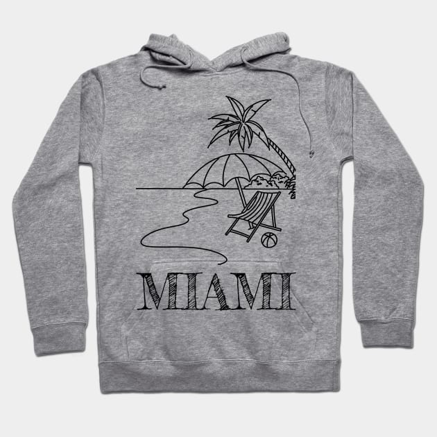 miami Hoodie by ALLAMDZ